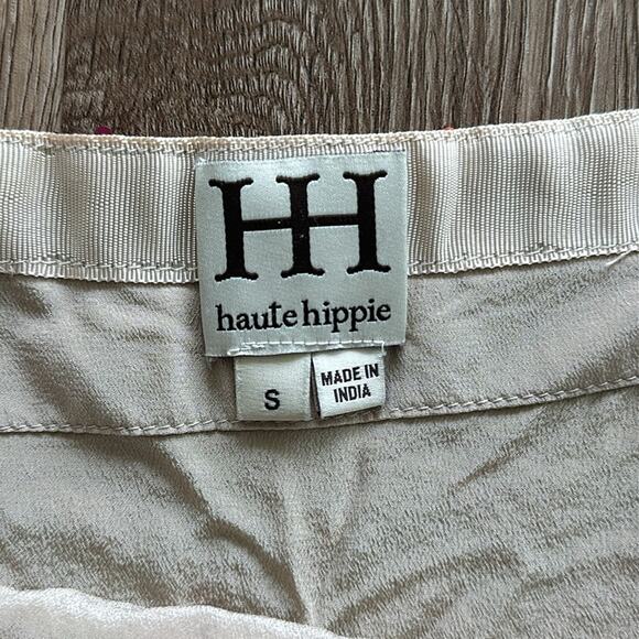 Haute Hippie Multi Color Sequin Mini Skirt Size Small 100% Silk - Picture 4 of 6